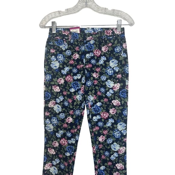 Jordache Girls Floral Print Jegging Pull On Pants Size Large New - Picture 3 of 9